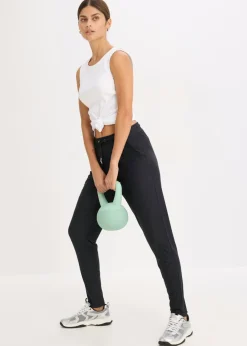 bonprix bonprix Pantalón deportivo suave de secado rápido Negro Sale