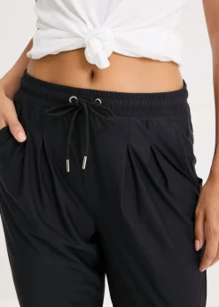 bonprix bonprix Pantalón deportivo suave de secado rápido Negro Sale