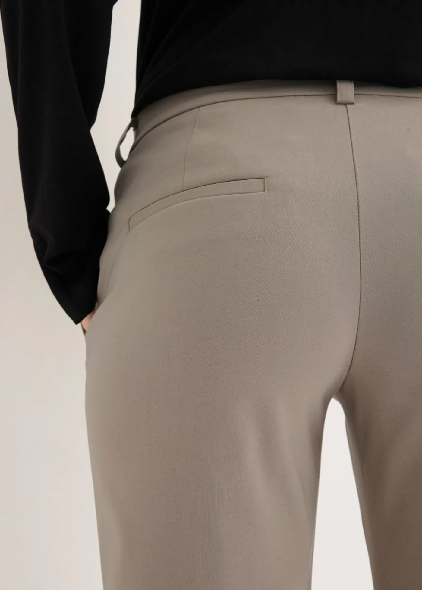 bonprix bonprix Pantalón elástico Marrón grisáceo Sale