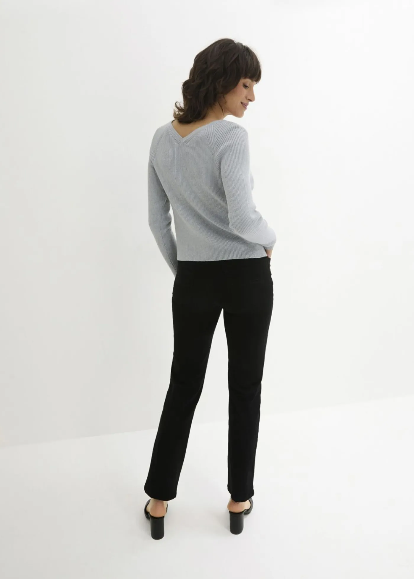 bonprix bonprix Pantalón elástico Negro Online