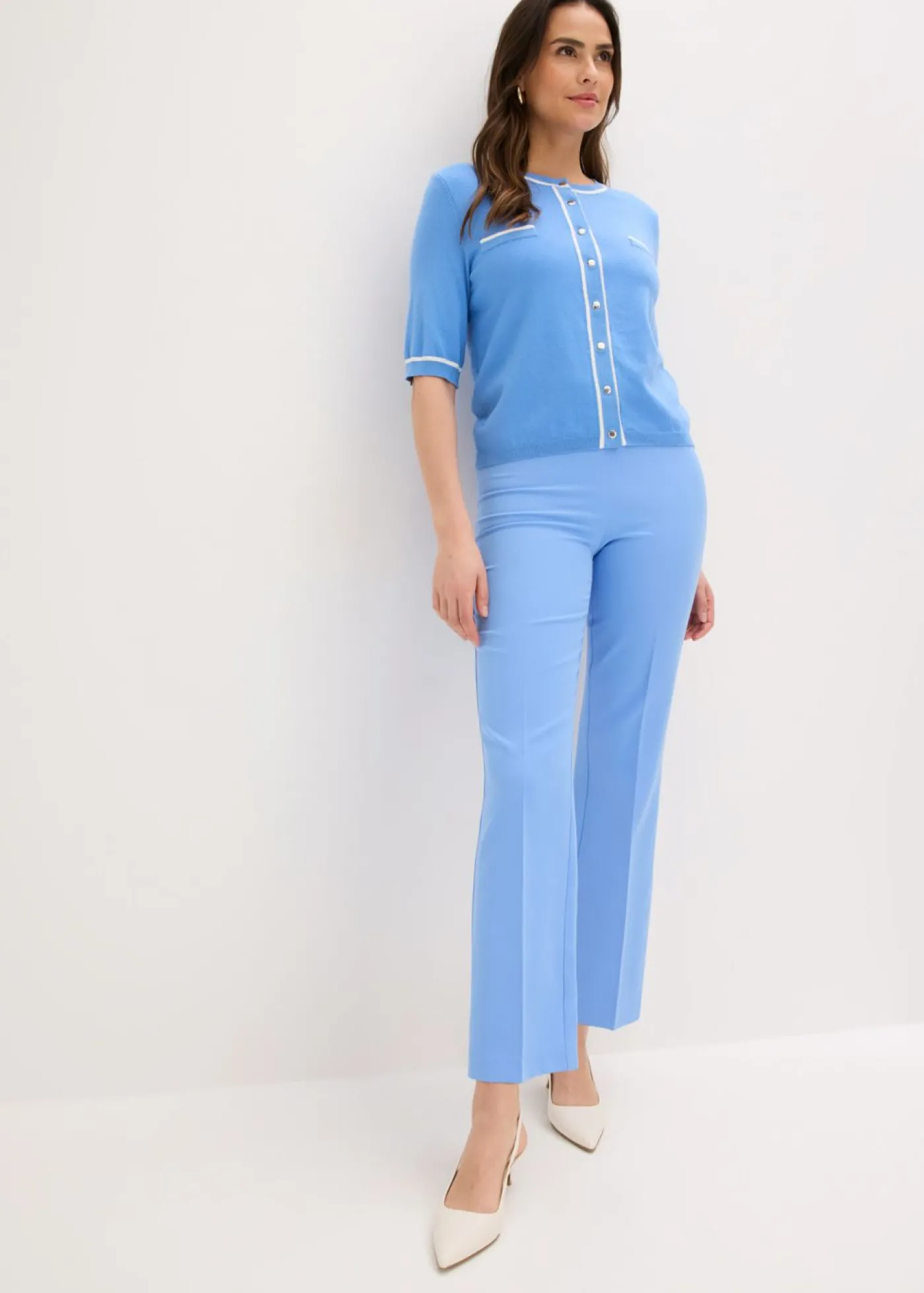 bonprix bonprix Pantalón elástico azul provenzal Outlet