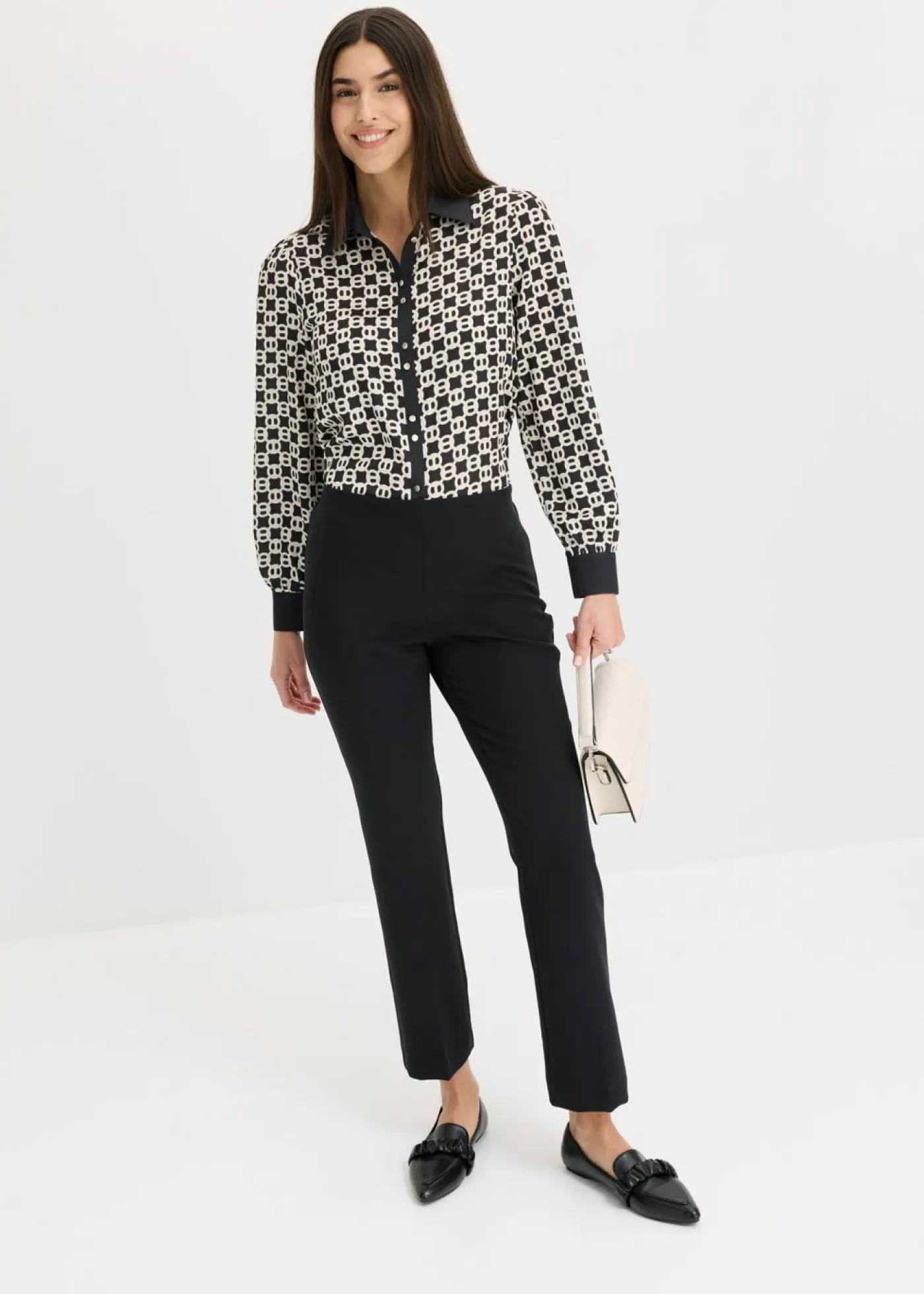 bonprix bonprix Pantalón elástico Negro