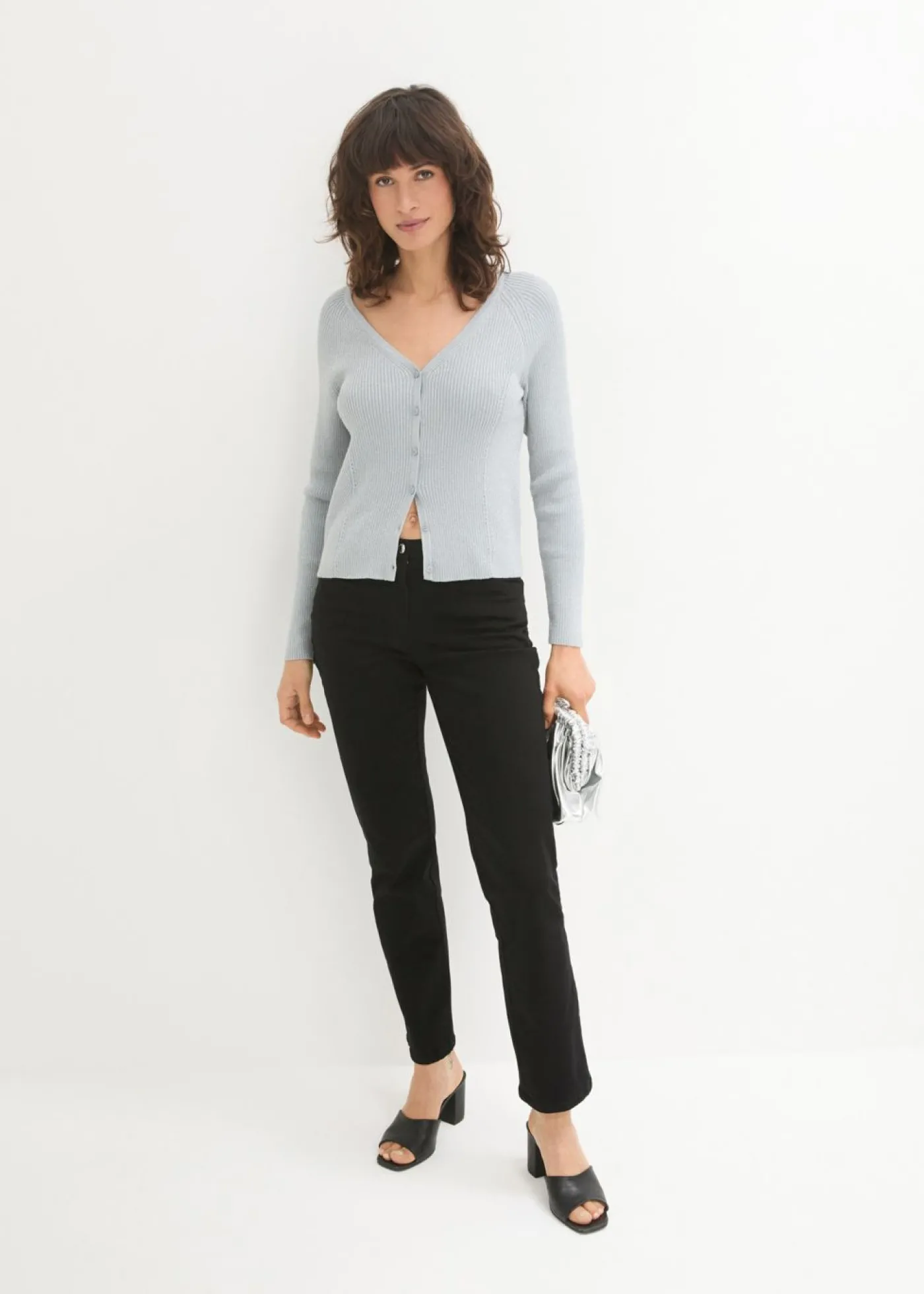 bonprix bonprix Pantalón elástico Negro Clearance