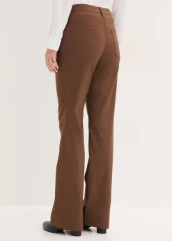 bonprix bonprix Pantalón elástico, bootcut marrón New