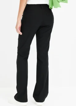 bonprix bonprix Pantalón elástico, bootcut Negro Hot