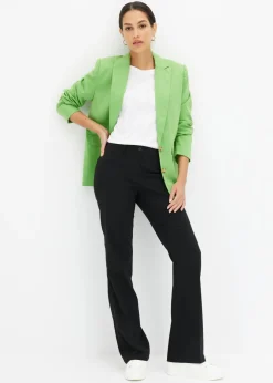bonprix bonprix Pantalón elástico, bootcut Negro Hot