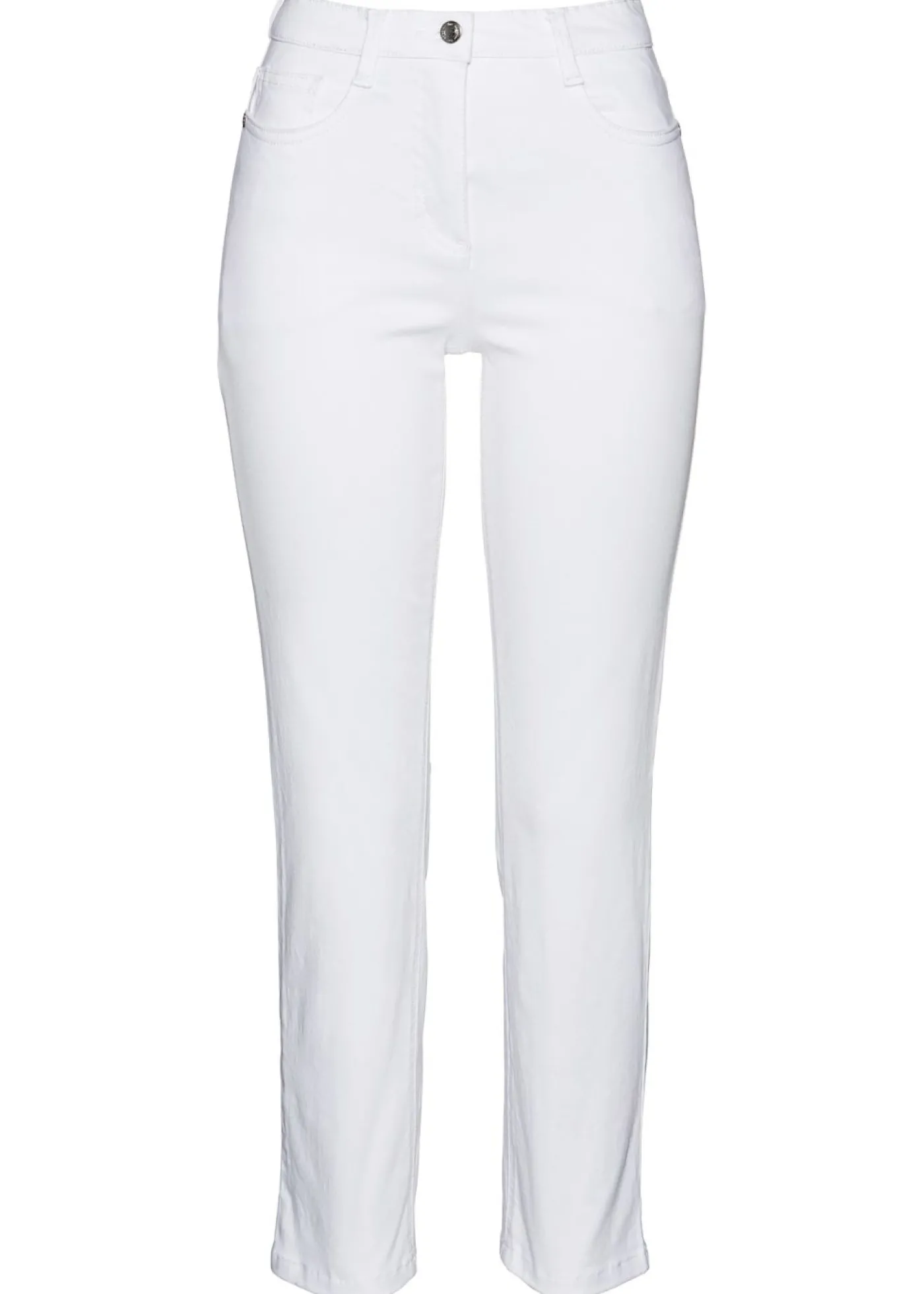 bonprix bonprix Pantalón elástico capri Blanco Clearance