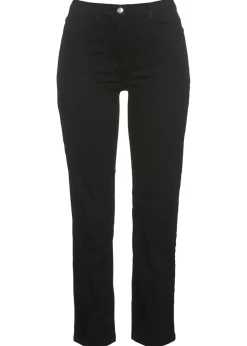 bonprix bonprix Pantalón elástico capri Negro Hot