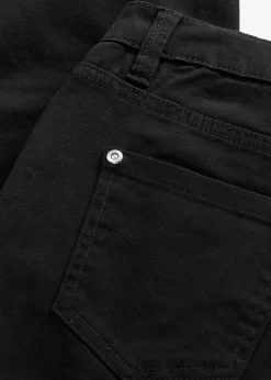 bonprix bonprix Pantalón elástico capri Negro Hot