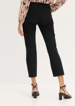 bonprix bonprix Pantalón elástico capri Negro Hot