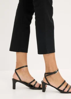 bonprix bonprix Pantalón elástico capri Negro Hot