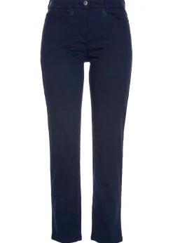 bonprix bonprix Pantalón elástico capri Azul oscuro Outlet