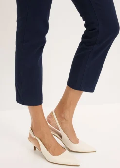 bonprix bonprix Pantalón elástico capri Azul oscuro Outlet
