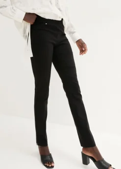 bonprix bonprix Pantalón elástico con cintura antideslizante Negro