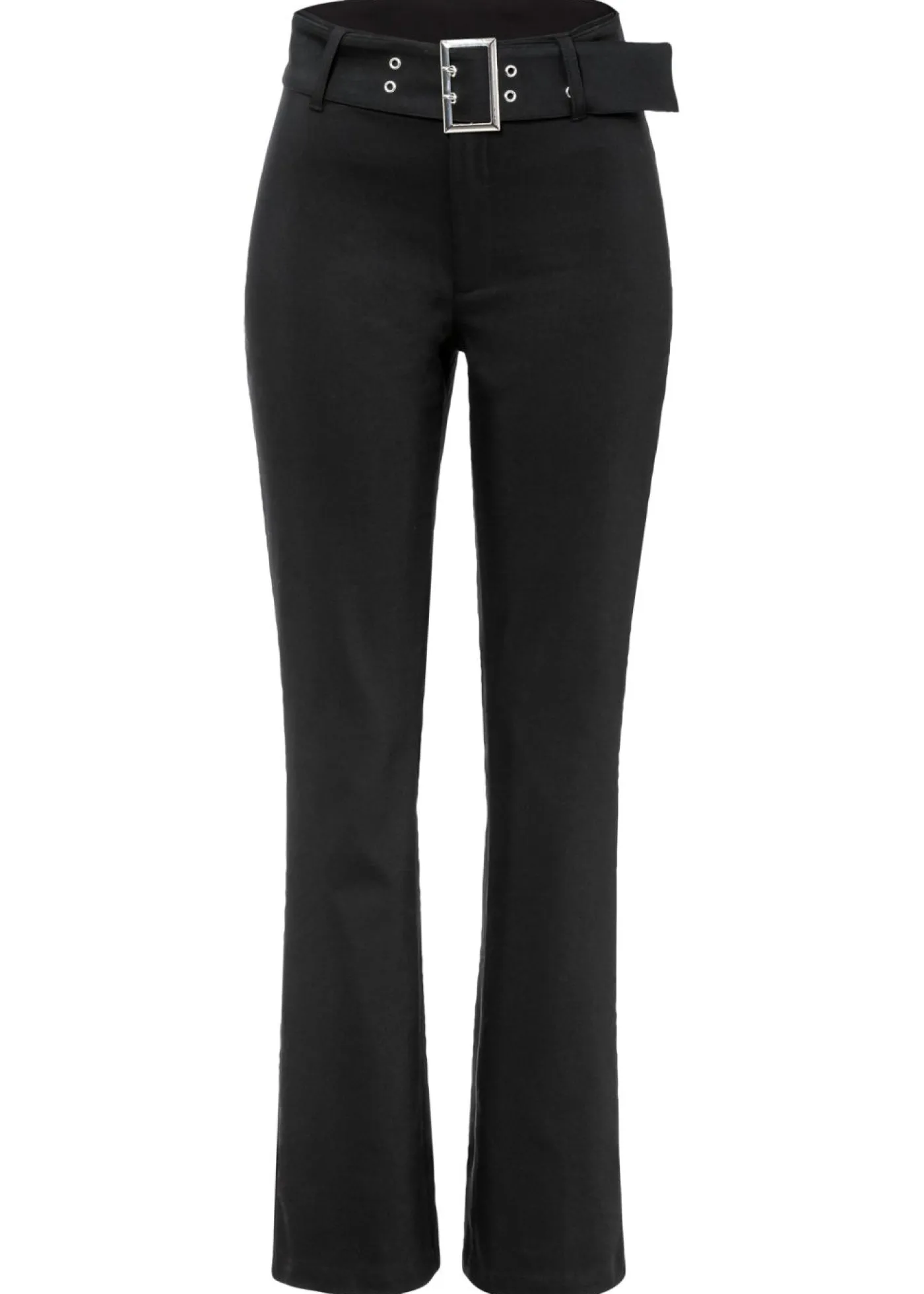 bonprix bonprix Pantalón elástico con cinturón Negro Best