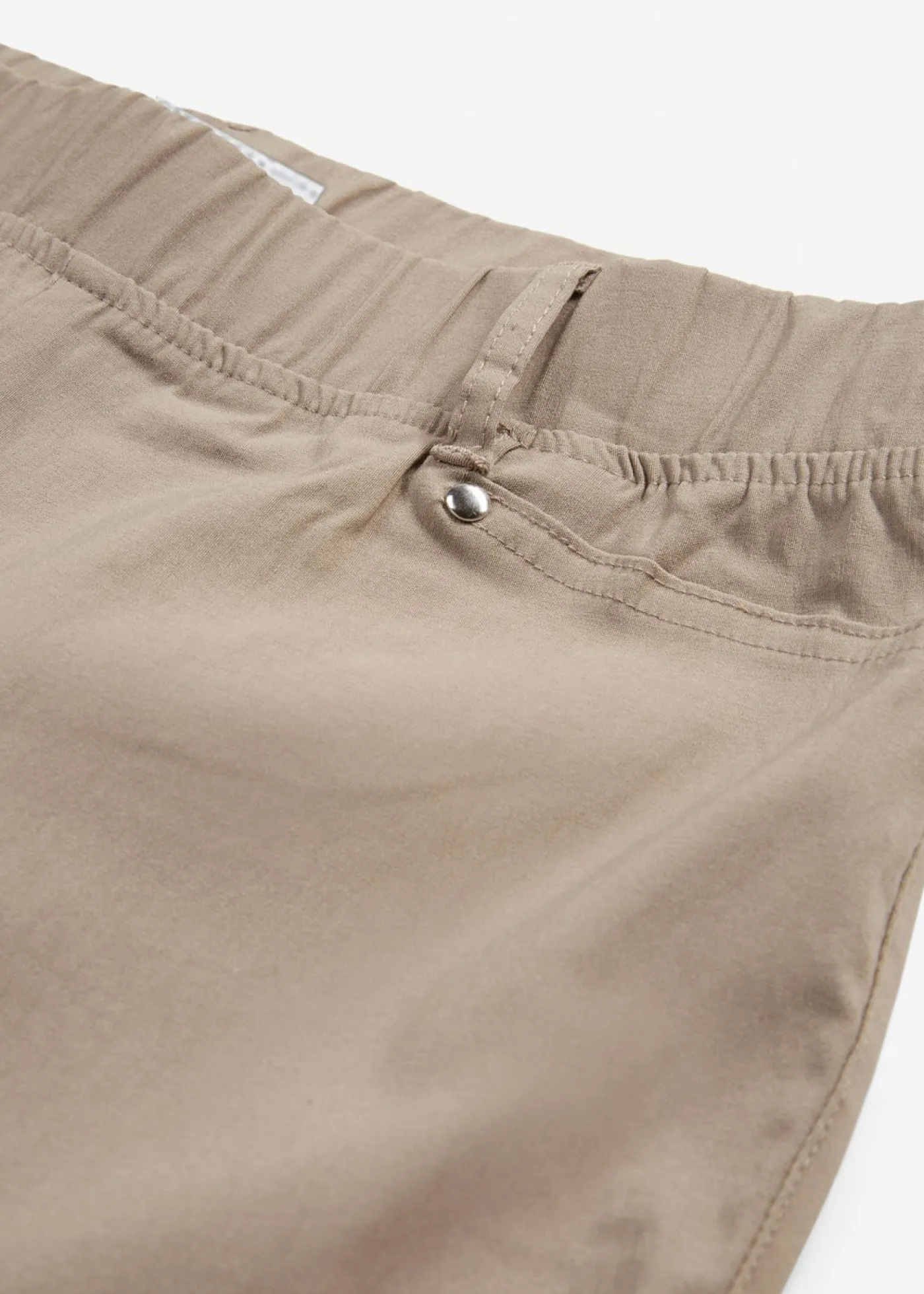 bonprix bonprix Pantalón elástico con cintura antideslizante Marrón grisáceo Discount
