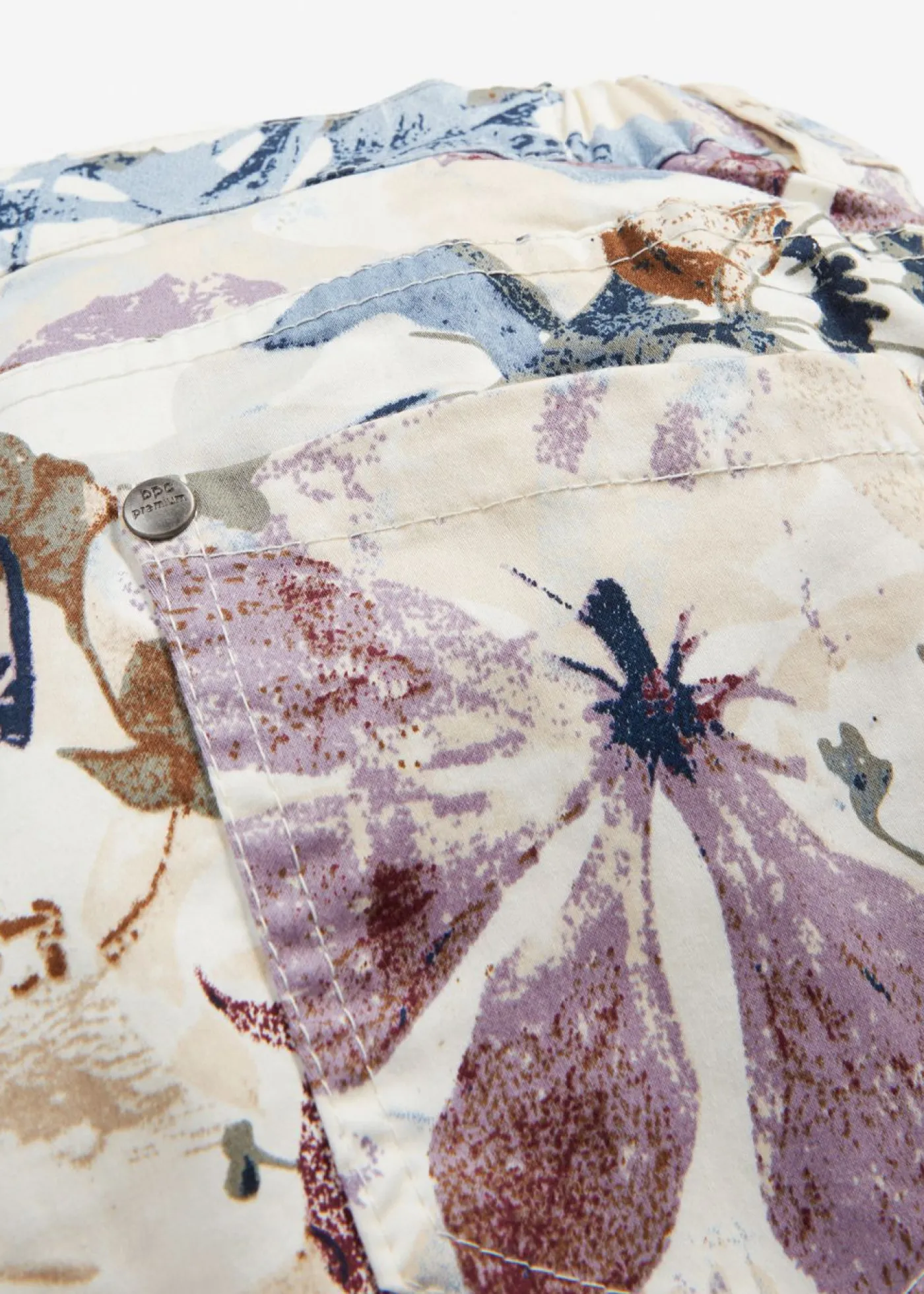 bonprix bonprix Pantalón elástico con estampado de flores Crudo de flores Online