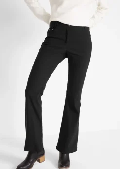 bonprix bonprix Pantalón elástico con viscosa Negro Best