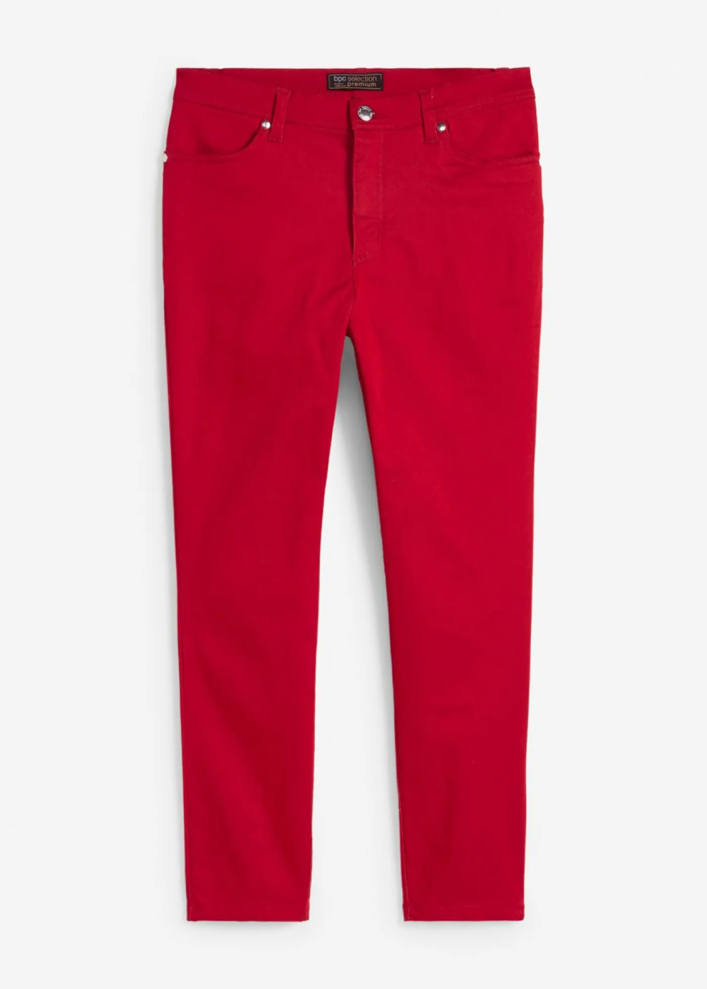 bonprix bonprix Pantalón elástico de algodón rojo cayena Discount