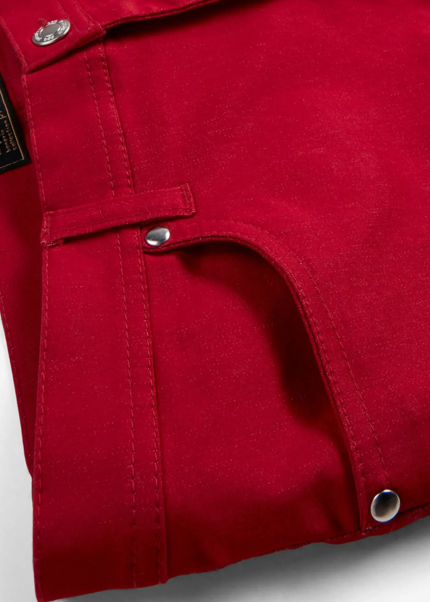 bonprix bonprix Pantalón elástico de algodón rojo cayena Discount