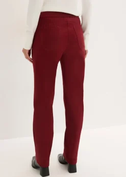 bonprix bonprix Pantalón elástico de bengalina Rojo rubí Hot