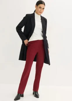 bonprix bonprix Pantalón elástico de bengalina Rojo rubí Hot