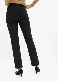 bonprix bonprix Pantalón elástico de bengalina Negro Outlet