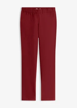 bonprix bonprix Pantalón elástico de bengalina Rojo rubí