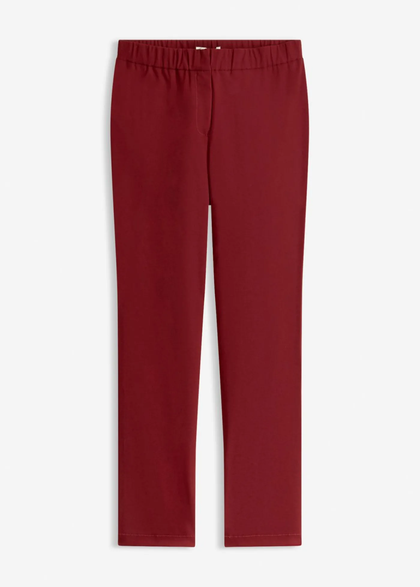 bonprix bonprix Pantalón elástico de bengalina Rojo rubí