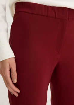 bonprix bonprix Pantalón elástico de bengalina Rojo rubí