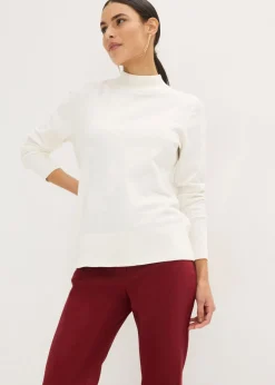 bonprix bonprix Pantalón elástico de bengalina Rojo rubí