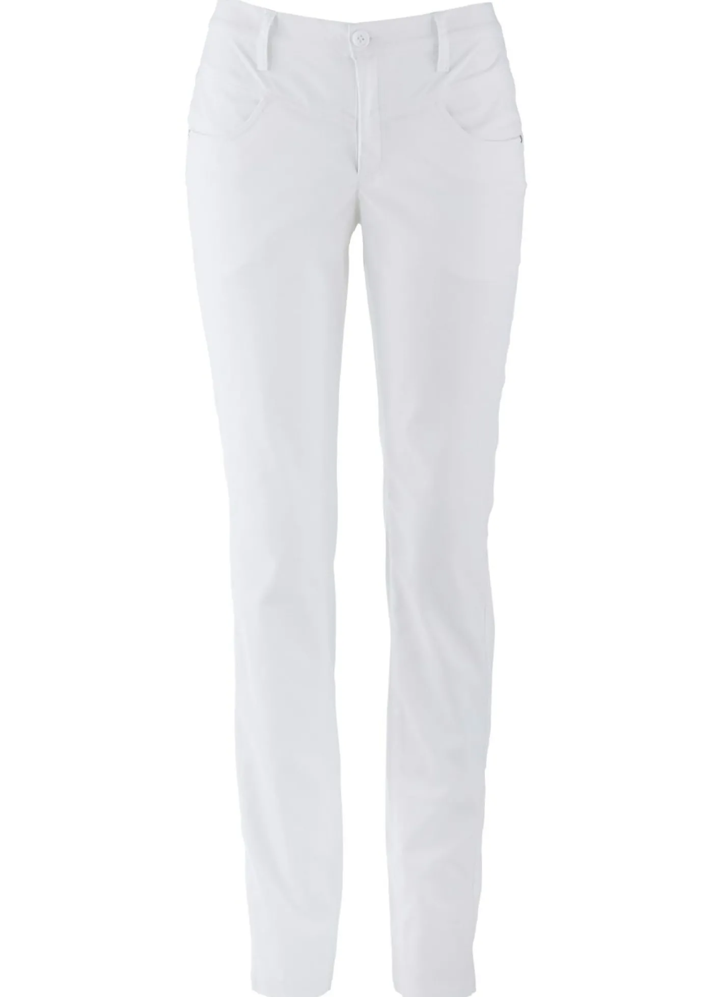 bonprix bonprix Pantalón elástico de corte recto de bengalina Blanco New