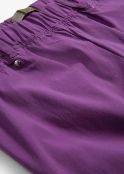 bonprix bonprix Pantalón elástico de corte capri con cintura elástica Púrpura intenso Online