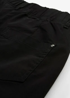 bonprix bonprix Pantalón elástico de corte capri con cintura elástica Negro Hot