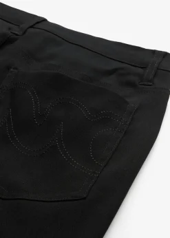 bonprix bonprix Pantalón elástico de corte recto de bengalina Negro Hot