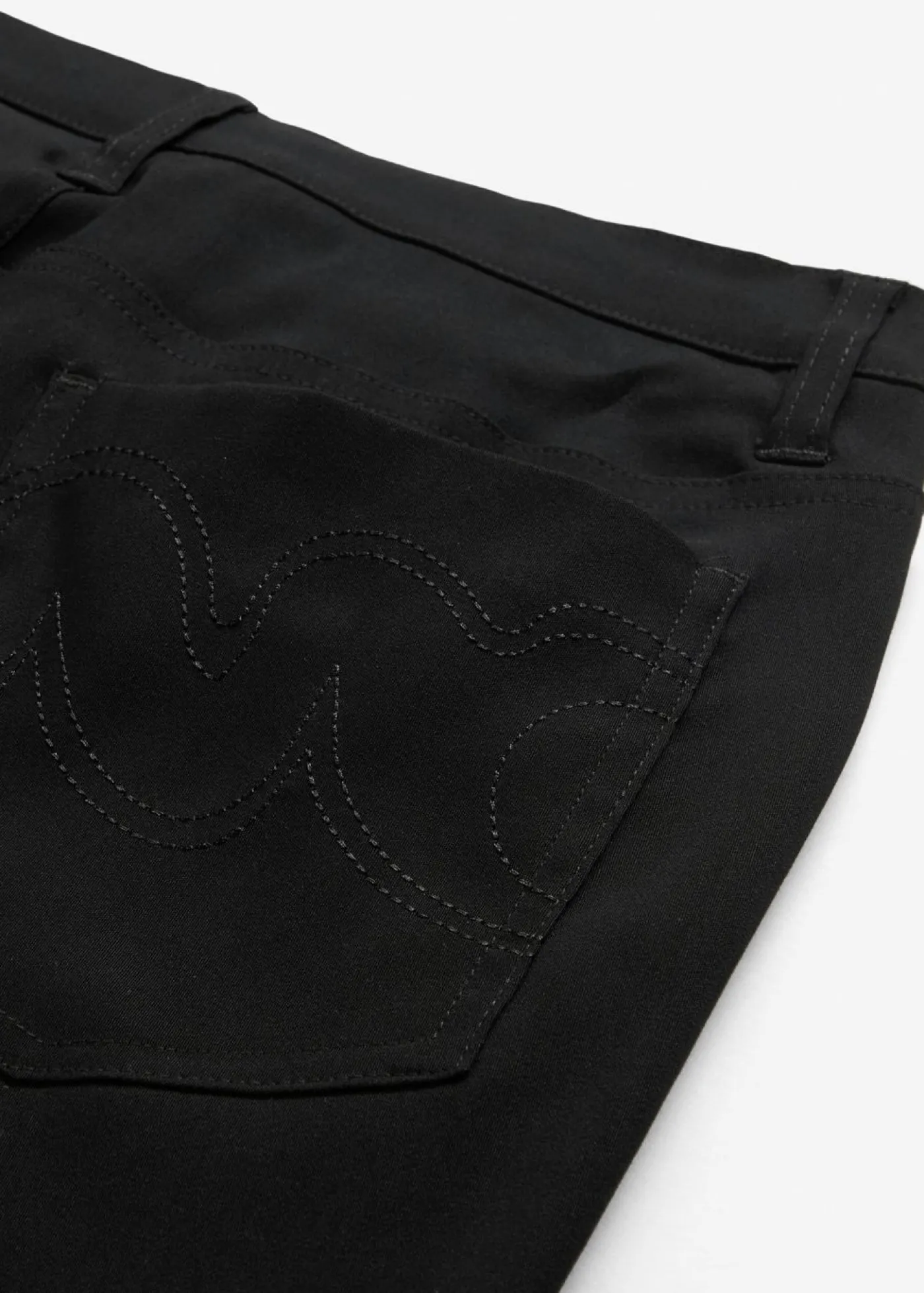 bonprix bonprix Pantalón elástico de corte recto de bengalina Negro Hot