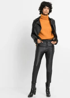 bonprix bonprix Pantalón elástico de mezcla de viscosa Negro Outlet