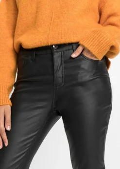 bonprix bonprix Pantalón elástico de mezcla de viscosa Negro Outlet