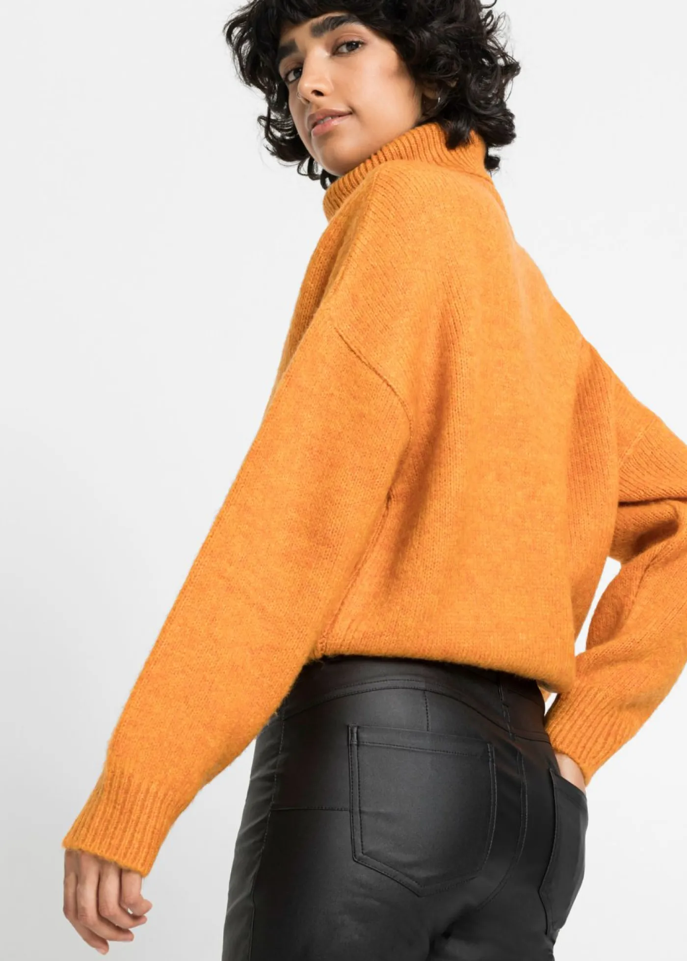 bonprix bonprix Pantalón elástico de mezcla de viscosa Negro Outlet