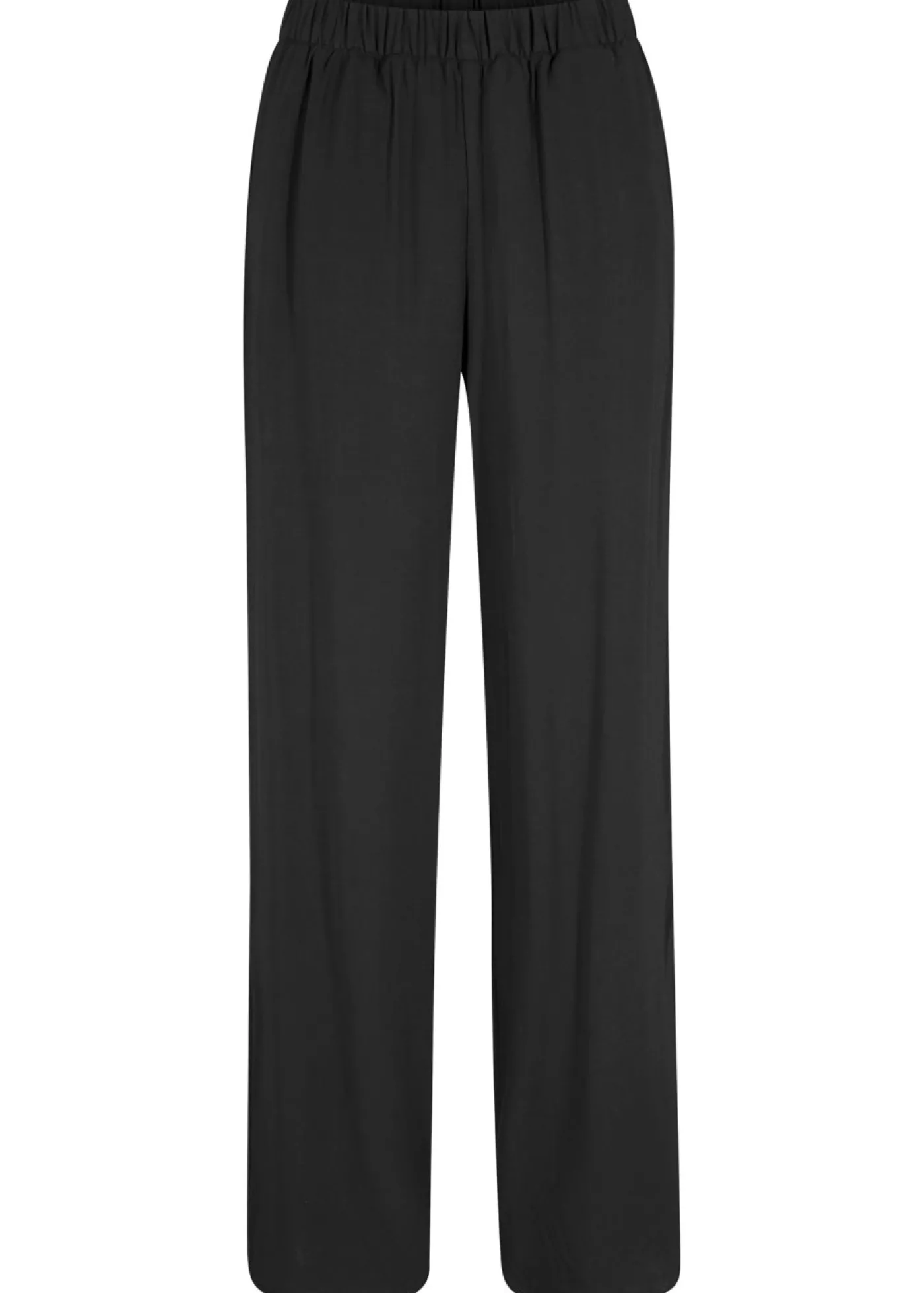 bonprix bonprix Pantalón elástico de viscosa con cinturilla cómoda Negro Online