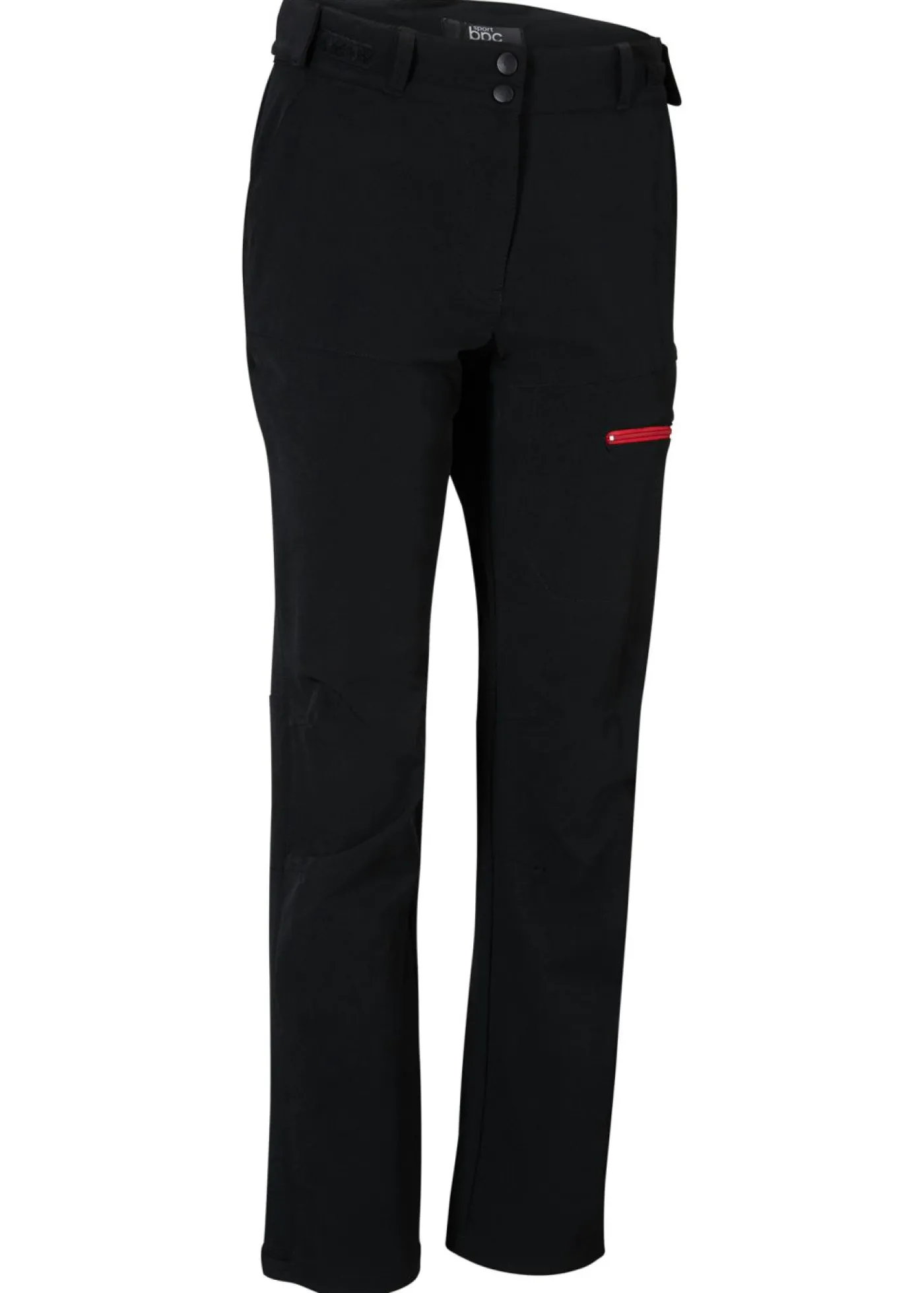 bonprix bonprix Pantalón elástico e impermeable de softshell con bolsillos Negro Best