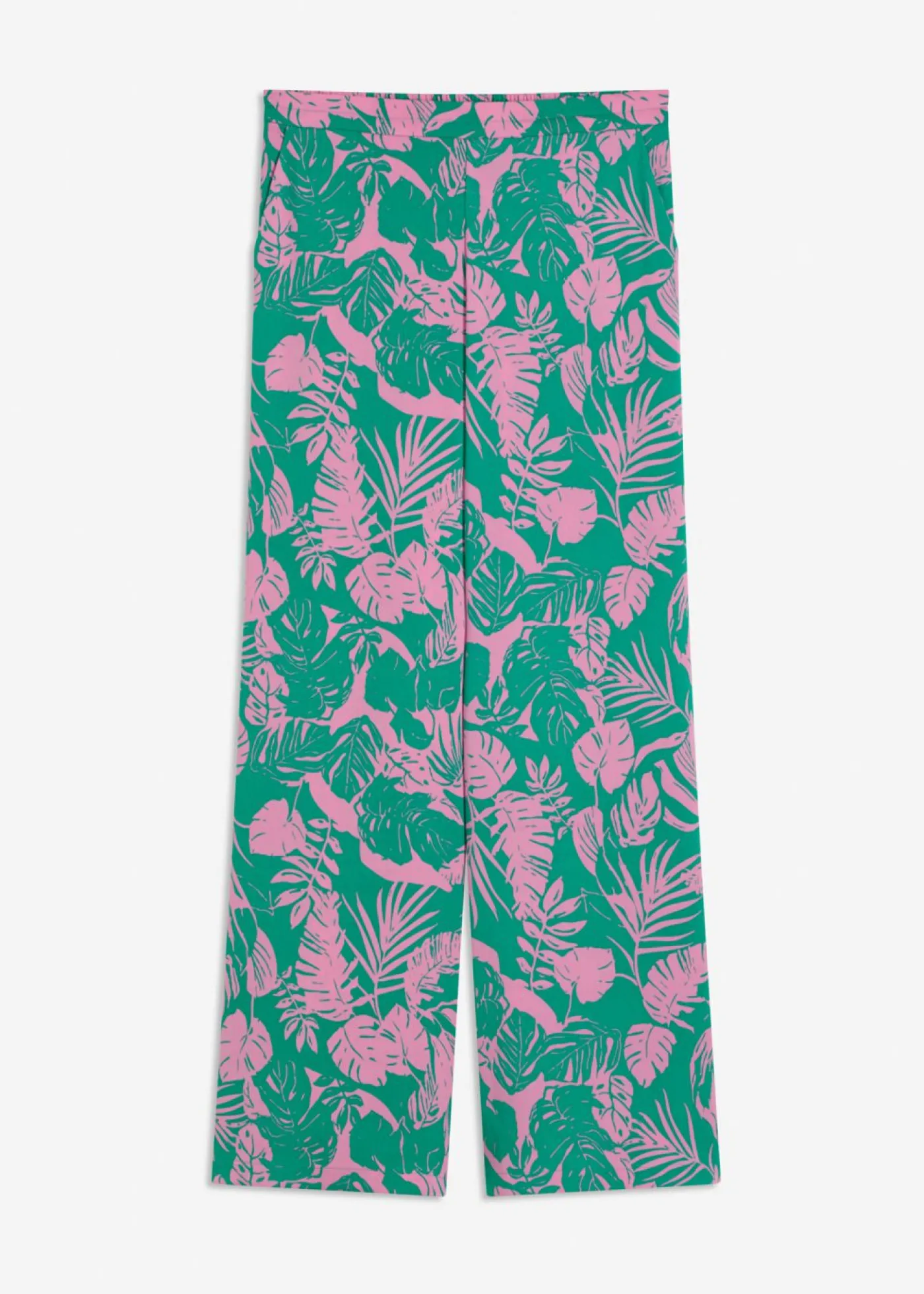 bonprix bonprix Pantalón estampado rosa chicle-verde