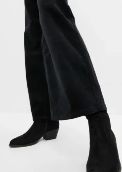 bonprix bonprix Pantalón estilo Marlene de pana Negro New