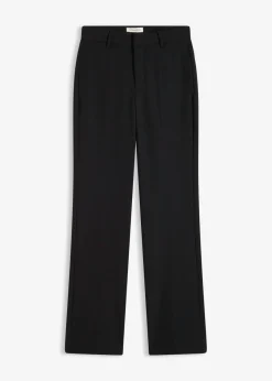 bonprix bonprix Pantalón femenino con pinzas Negro Best