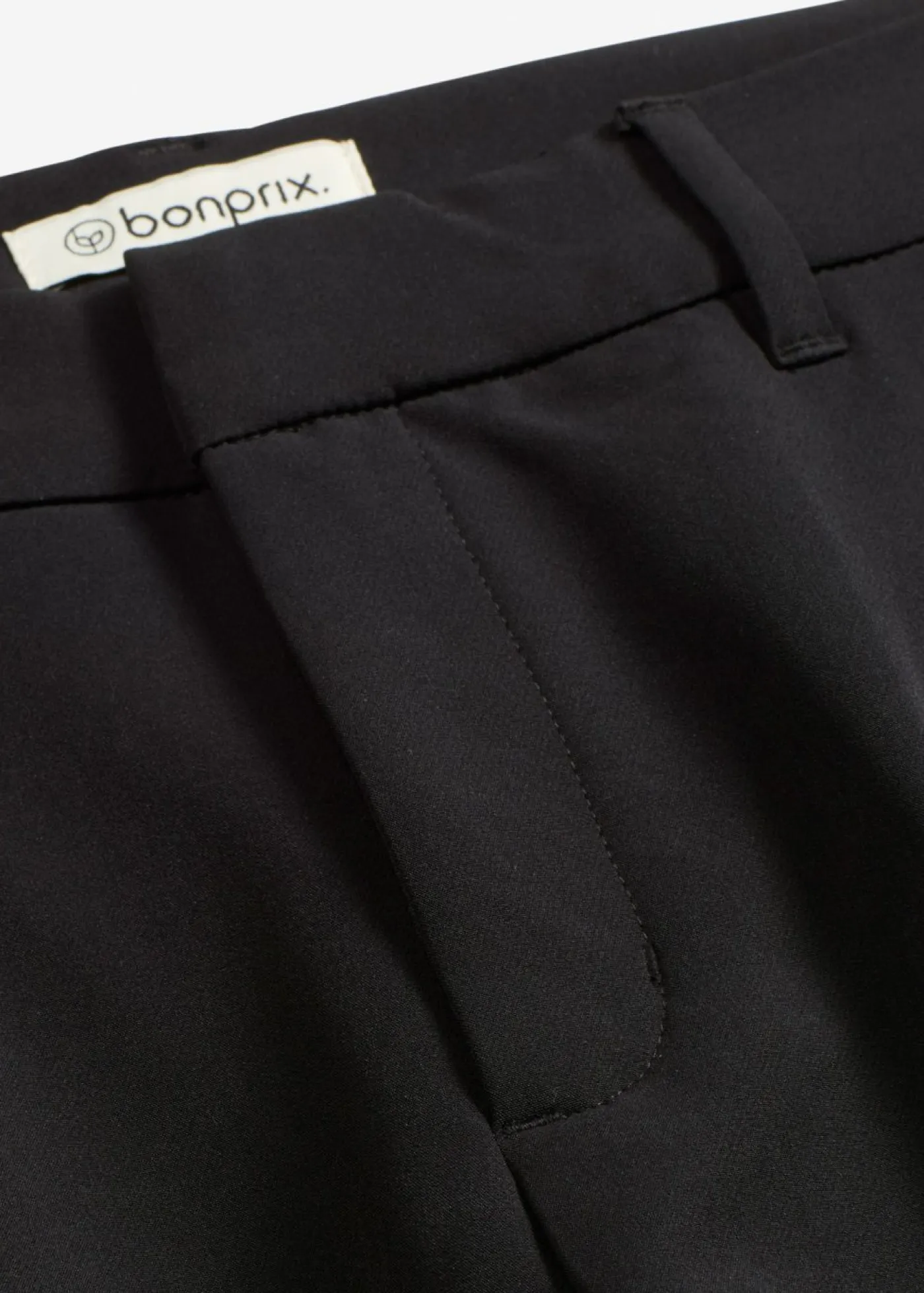 bonprix bonprix Pantalón femenino con pinzas Negro Best