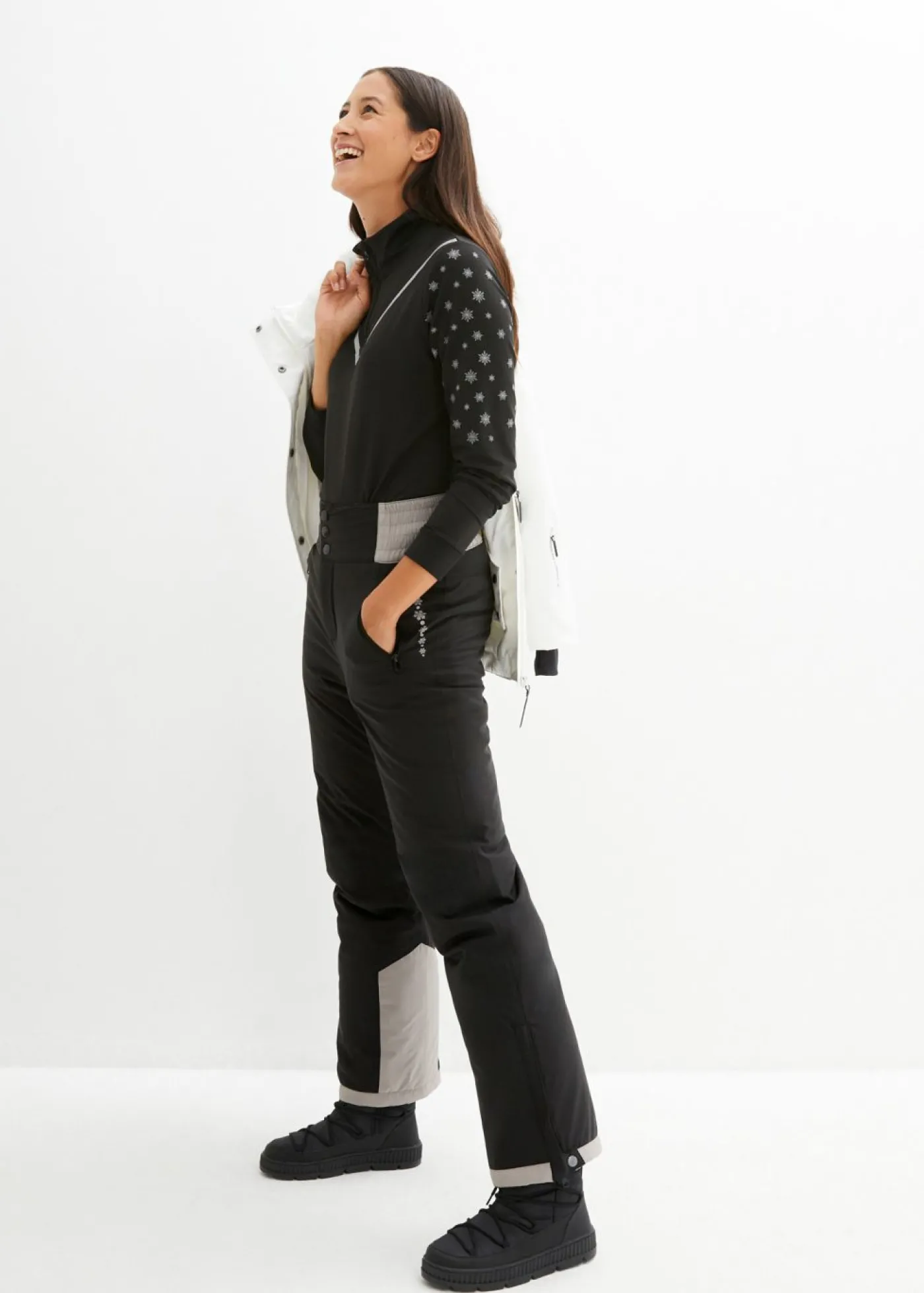 bonprix bonprix Pantalón funcional Negro Online