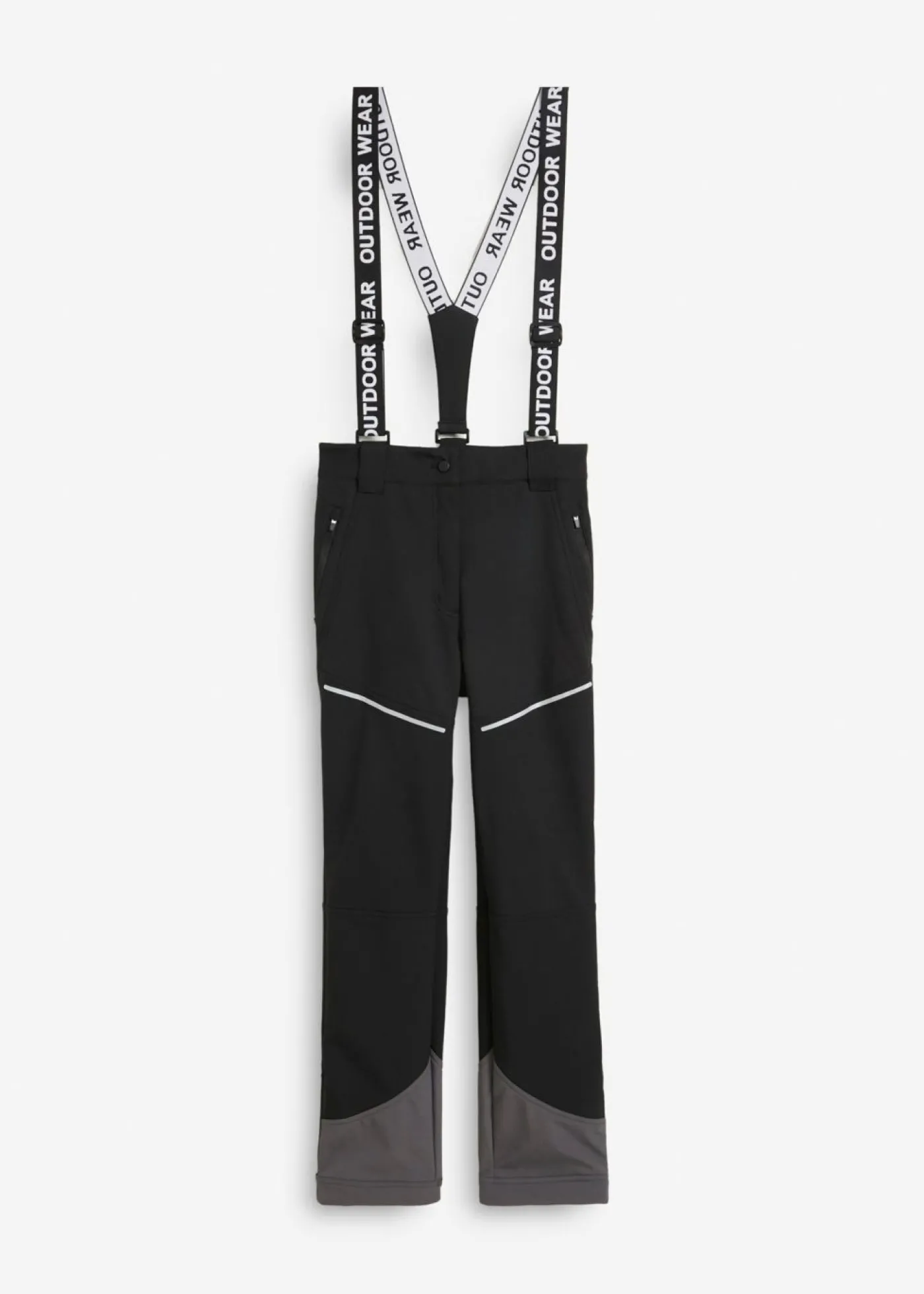 bonprix bonprix Pantalón funcional de softshell elástico y repelente al agua Negro New