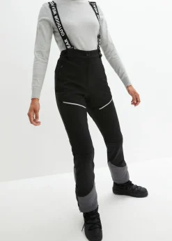 bonprix bonprix Pantalón funcional de softshell elástico y repelente al agua Negro New