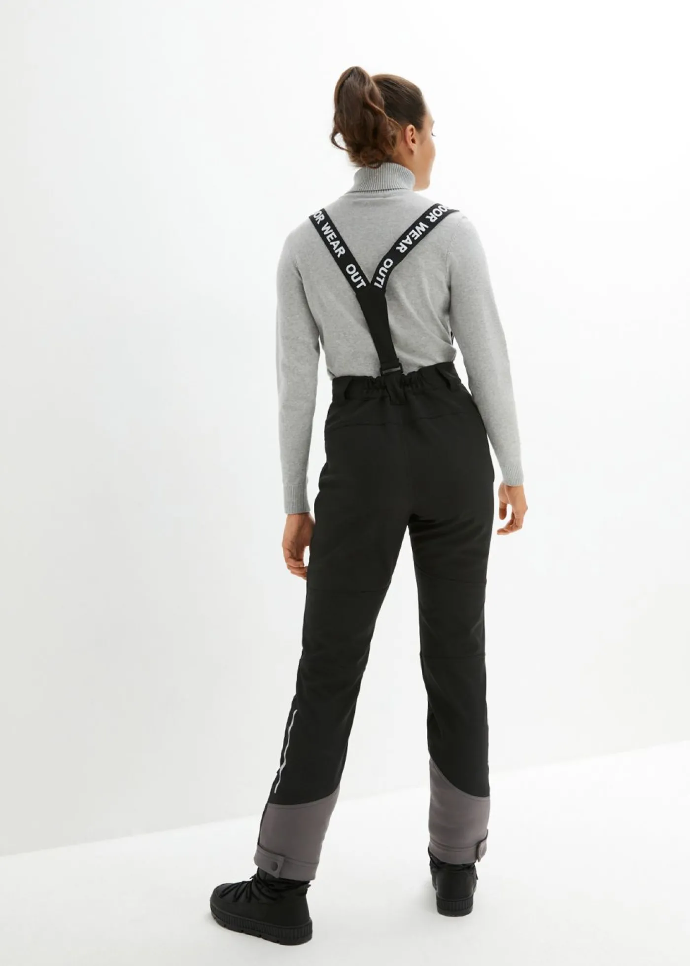bonprix bonprix Pantalón funcional de softshell elástico y repelente al agua Negro New