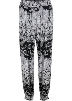 bonprix bonprix Pantalón harem de punto de mezcla de viscosa fluida Negro